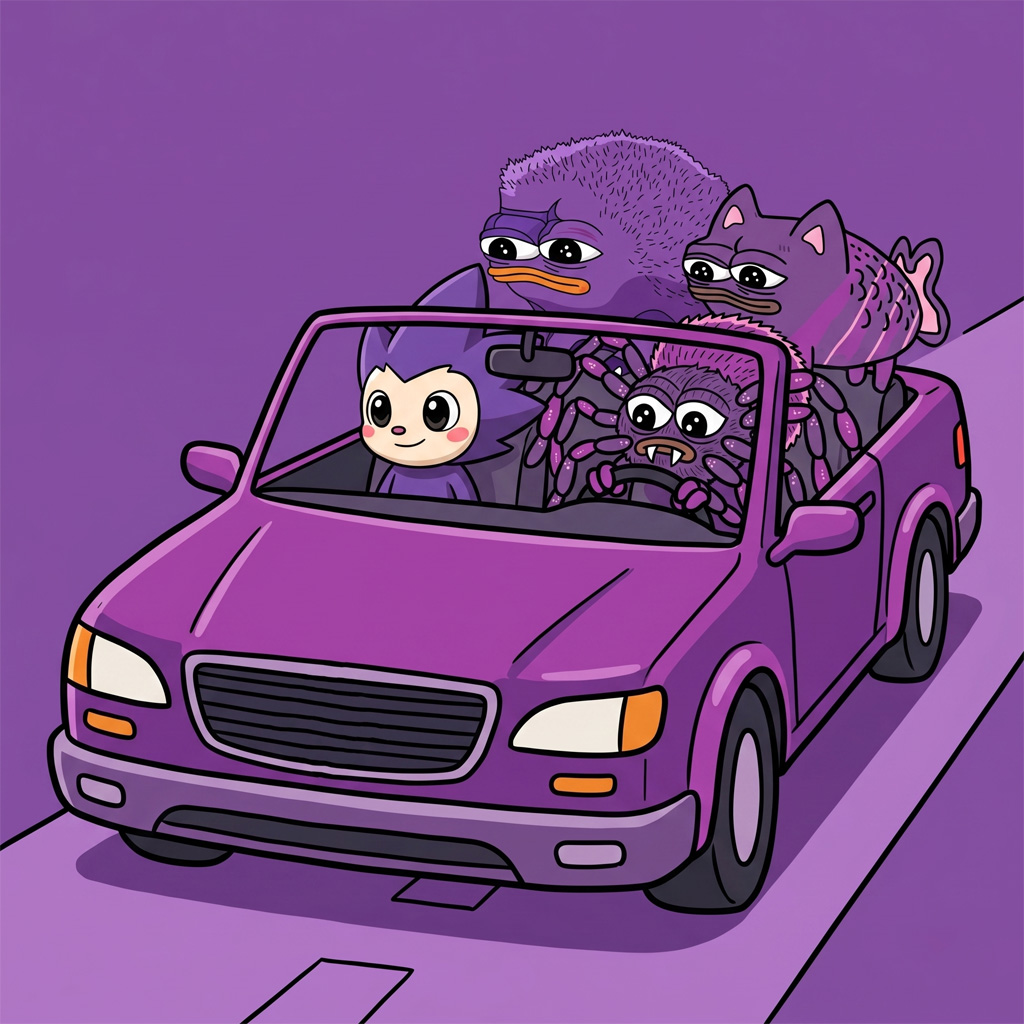 The Monanimals on a ride